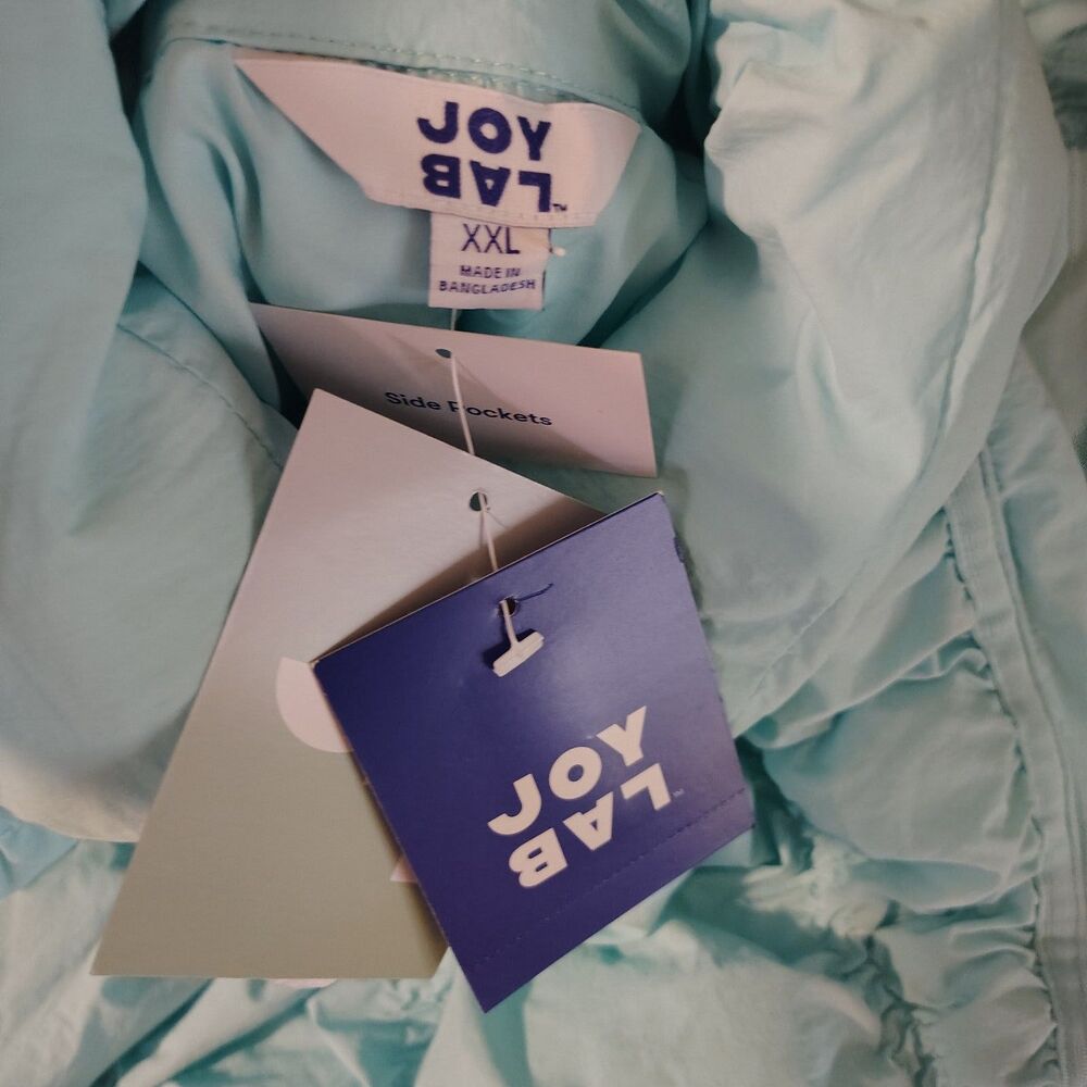 Women's Puffer Jacket - JoyLab Aqua Blue XL - Picture 7 of 7